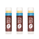 Zum Vanilla Kiss Stick (Pack of 3) with Certified Organic Sunflower Seed Oil, Beeswax, Shea Butter, Pure Essential Oils, Candelila Wax, Vitamin E and Honey, 0.15 oz Zum