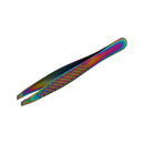 Slant Tweezers Pointed Precision Tweezers for Eyebrows & Facial Ingrown Hair Removal Eyebrow Tweezers for Women & Men (1, Slant Tweezer Angled) MBER ALERT