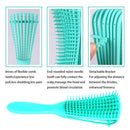 Detangling Hair Brush Set, Detangler Brush with Edge brush, Rat Tail Comb, Cutting Comb Set for Black Natural Curly Wet Dry Thick Straight Long Hair, Afro American Type 3a-4c, Comfortable Grip. Giovanna