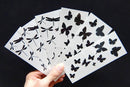 Premium Dragonfly & Butterfly Black Silhouette Tattoo Tattoos PremiumTT temporary tattoos