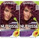 Garnier Hair Color Nutrisse ultra color nourishing hair color creme, Sweet Grenadine M2, Pack of 2 Garnier