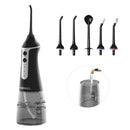 TUREWELL Water Flossing Cordless Oral Irrigator - 300ML Portable IPX7 Waterproof Water Teeth Cleaner, 3 Modes Water Cordless Pick for Teeth/Braces, 5 Water Jet Tips for Travel & Family Use TUREWELL