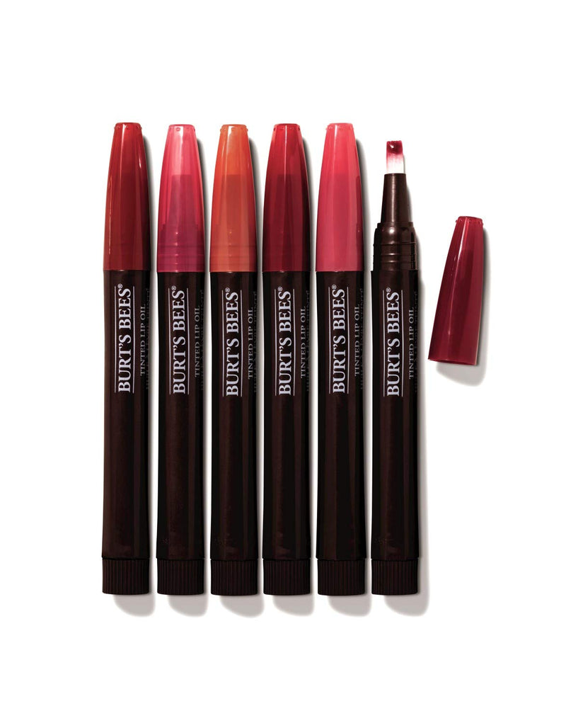 Burts Bees 100 % Natural Moisturizing Tinted Lip Oil, Crimson Breeze - 1 Pen Burt's Bees