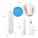 Panasonic Portable Water Flosser, 2-Speed Battery-Operated Oral Irrigator with Collapsible Design for Travel – EW-DJ10-W (White) Panasonic