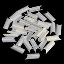 Noverlife 1100PCS Deep C/U Curved Square Shape French False Nail Tips, 11 Sizes, Long Acrylic Half Cover Fake Nail Tips, Artificial Nail art Finger Tips for Salon DIY Mani-pedi Nail Design Practice Noverlife