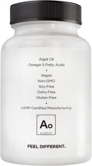 Amen Algal Oil Vegan Omega-3 Supplement – 1000mg DHA & EPA, Plant-Based Microalgae Oil, Non-GMO, 60 Softgels Infinity Warehouse