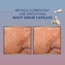 RoC Retinol Correxion Anti-Aging Wrinkle Night Serum, Daily Line Smoothing Skin Care Treatment, Stocking Stuffer, 30 Individual Capsules, Unscented, 0.35 Fl Oz RoC
