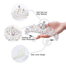 Crystal Tiara Crown for Women,Araluky Silver Tiaras and crowns Headband Princess Elegant Crown with combs for Women Girls,2020 Upgrade … Araluky Store