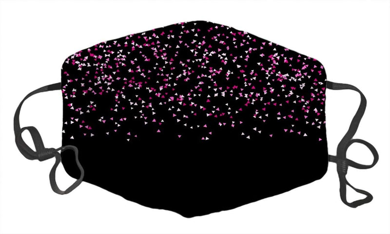 YunShop Image Pattern Unisex Dust Cotton Cover Washable Reusable Cotton Fabric Beauty Decoration Shield (Many Falling Pink Tiny Glitter) XUTAI