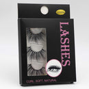 Maycaur 3 Pairs 5D Faux Mink False Eyelashes Makeup Fake Eyelashes 25mm Black Long Handmade Fluffy Soft Reusable Lashes Natural Look Maycaur