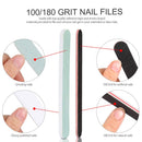 Gel Nail Polish Remover Tools, 20pcs Fingernail &Toenail Clips 114Pcs Nail Pads 5pcs 100/180 Grits Nail Files 400/4000 Grits Nail Buffer Nail Scraper for Dip Powder NailBy Teenitor Teenitor
