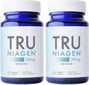 TRU NIAGEN Patented NAD+ Supplement for Anti Aging and Cell Regeneration, 300 mg Niagen, 90 Servings | Supports Cellular Energy, Brain, Muscle | Nicotinamide Riboside (NR) Take 1 Daily | 1 Bottle Infinity Warehouse