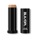BLK/OPL Skin Perfecting Foundation Stick, SPF 15 Buildable & Blendable Face Foundation Makeup with Matte Finish - Full Coverage, Color Correcting & Sculpting - Hypoallergenic (Amber)