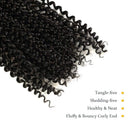 Niseyo 7 Packs Passion Twist Hair 18 Inch Ombre Water Wave Crochet Hair for Butterfly Braids Passion Twist Crochet Hair Extensions (7Packs 1B) Niseyo Store