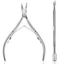 Ejiubas Cuticle Pusher Cuticle Nipper Stainless Steel Cuticle Trimmer Cuticle Remover Tool Set for Fingernails and Toenails Pedicure Manicure Tools Silver Ejiubas