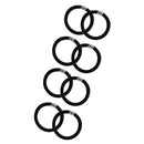 Kitsch Perfect Ponytail Holder, Hair Ties for Thick Hair, Elastic Hair Ties, Hair Rubberbands, 8 Pcs (Blackout) Kitsch