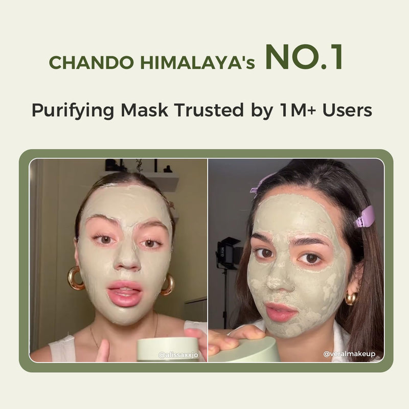 Purifying Green Tea Mask, Natural Facial Clay Mask Deep Pore Cleansing with Green Tea Extract and Portulaca Extract, for Clogged Pores, Detoxifies & Balance Oil, 3.52 fl.oz Infinity Warehouse