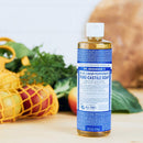 Dr. Bronner’s - Pure-Castile Liquid Soap (Peppermint, 16 ounce) - Made with Organic Oils, 18-in-1 Uses: Face, Body, Hair, Laundry, Pets and Dishes, Concentrated, Vegan, Non-GMO Dr. Bronner's