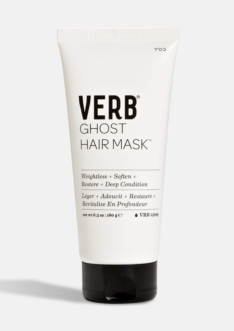 Verb Ghost Hair Mask - Vegan Deep Conditioning Hair Treatment – Repair Hair Mask for Damaged Hair – Intense Hydration Mask with Moringa Oil Defrizzes and Promotes Shine, 6.3 fl oz VERB