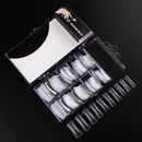 Nail Extension Form Tips Clear 100pcs Poly Gel Acrylic Nails Mold Artificial Dual Forms System UV Gel DIY Polish Manicure Tool 100PCs/Case with Scale Beuniar