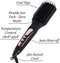 LâAnge Hair Le Vite Hair Straightening Brush | Double Negative Ion Technology for Smooth, Frizz-Free Hair | Easy, Quick Sleekness and Shine | Dual-Voltage Hair Straightener for All Hair Types (Black) l'ange