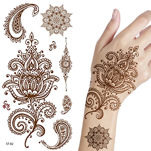 Supperb Temporary Tattoos - Inspired Mehndi Desige Temporary Henna Tattoos Supperb