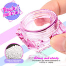 40Pcs Cosmetic Containers, HNYYZL 3 Gram Sample Empty Container Plastic Travel Pot Jar, for Eye Shadow Nails Powder Jewelry Earrings Lotion Cream Sample Make-up Storage(8 Colors, 3ML) HNYYZL