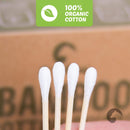 Bamboo Cotton Swabs 1000 Count | Biodegradable & Organic Wooden Cotton Buds | Double Tipped Ear Sticks | 100% Eco-Friendly & Natural! | Perfect for Ear Wax Removal, Arts & Crafts, Removing Dust & Dirt EcoFox Store