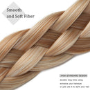 Benehair Braid Headband Chunky Braided Hair Band for Women Kids Synthetic Plaited Hairband Braiding Hairpiece Classic Wide Elastic Stretch Hairband 5 Strands Medium Size Blonde Mixed