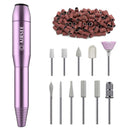 AIRSEE Portable Electric Nail Drill Professional Efile Nail Drill Kit For Acrylic, Gel Nails, Manicure Pedicure Polishing Shape Tools with 11Pcs Nail Drill Bits and 56 Sanding Bands AIRSEE
