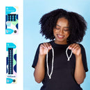 Bunzee Bands - Adjustable Length Hairbands | Cushioned No-Slip Design | Perfect for Crease free Thick Ponytails, Buns, Puffs and Updos | Patent Pending (Small, Black Marble) Bunzee Bands