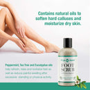 PhysAssist Foot Scrub 8 oz. with Tea Tree, Peppermint Soothes and Exfoliates Promoting a Deep Cooling Sensation Leaving Feet Feeling Calm and Refreshed. PhysAssist