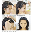 Headbands for Women Head bands Hair Bands for Girls Thin Plastic Headband with Clips, Fashion Braided Headbands Double Layer Twist Plait Hair Tools, Double Bangs Hairstyle Hairpin for Work out Ivyu