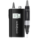 MelodySusie Professional Rechargeable 30000 rpm Nail Drill, Portable Electric E File Scamander, Acrylic Gel Grinder Tools with 6 Bits and Sanding Bands for Manicure Pedicure Shape Carve Polish (Black) MelodySusie