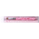 Ivy L Premium 2 Way French Gel Acrylic Nail Art Kolinsky Brush with Dotting Tool for Professional Manicure Cuticle Clean up Nail Art Design (Size