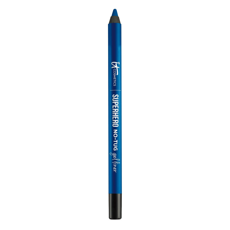 IT Cosmetics Superhero No-Tug Gel Eyeliner, Bold Blue - Dazzling Bright Blue - Waterproof, Blendable Formula - Sharpenable Pencil - 0.042 oz It Cosmetics