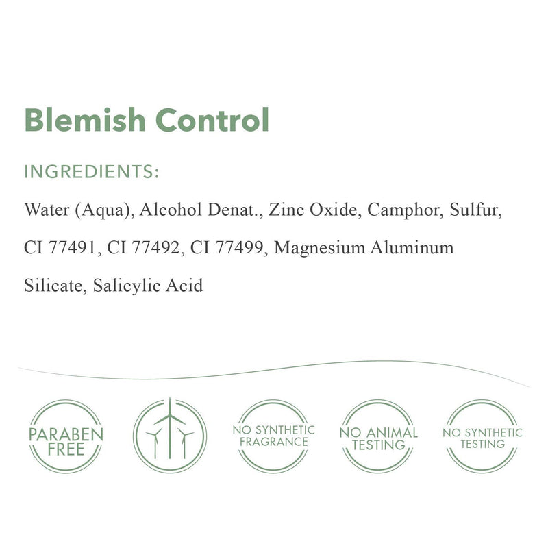 emerginC Blemish Control - Tinted Drying Spot Treatment with Salicylic Acid + Colloidal Sulfur to Improve the Appearance of Active Breakouts + Address Impurities (0.67 Ounce, 20 ml) EmerginC