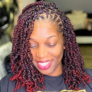 8 Inch 3 Packs Pre-twisted Spring Twist Braids Crochet Hair Short Curly Braids Pretwisted Passion Twists Bomb Twist Bob Pre-looped Synthetic Hair Extensions (Tbug