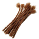 YONNA Human Hair Microlocks Sisterlocks Dreadlocks Extensions 20Locs Full Handmade (Width 0.4cm) 8inch