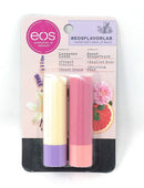eos Flavor Lab Lip Balm Sticks Lavender Vanilla Latte & Grapefruit Rose -Pack of 1(Total 0.28oz) eos