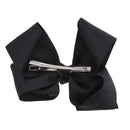 5.5 Inch Grosgrain Hair Bow Clip For Woman And Girls (Black) Motique Accessories