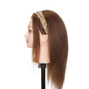 Braided Headband Plaited Hair Band Chunky Braided Headband Elastic Stretch Braid Hairband Wide Plaited Braids Synthetic Hairpiece Girls And Women (Large-five strands braided, natural blonde) S-noilite