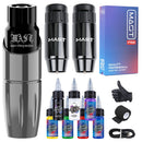 Mast Tour Wireless Tattoo Pen Machine Kit 7 Bottles Tattoo Inks Bundle MAST TATTOO