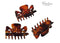 Parcelona French Classic Tortoise Shell Brown Very Small 1 1/2" Claw Clips with Tight Spring Set of 3 Girls Hair Jaw Claw Clips Durable Styling Paris Hair Accessories for Women No Slip, Made in France Parcelona