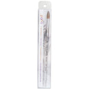 PANA Professional Salon Quality 100% Pure Kolinsky Hair Bristles Acrylic Nail Brush with Clear Acrylic Handle (Size