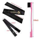 5PCS Edge Band for Wigs, Elastic Bands for Wig, Edge Scarf for Hair with Hair Edge Brush for Your Baby Hair, Non Slip Hair Wrap Elastic Headband Edge Laying Band For Baby Hair Closure Frontal Wigs LEEONS Store