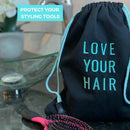 Hair Dryer Bag - Storage Organizer for Styling Tools - with Internal Compartment and Drawstring (15" x 12") - Ideal for Use at Home, Traveling, Guest Rooms, Airbnb's and Hotels EMIKO Store