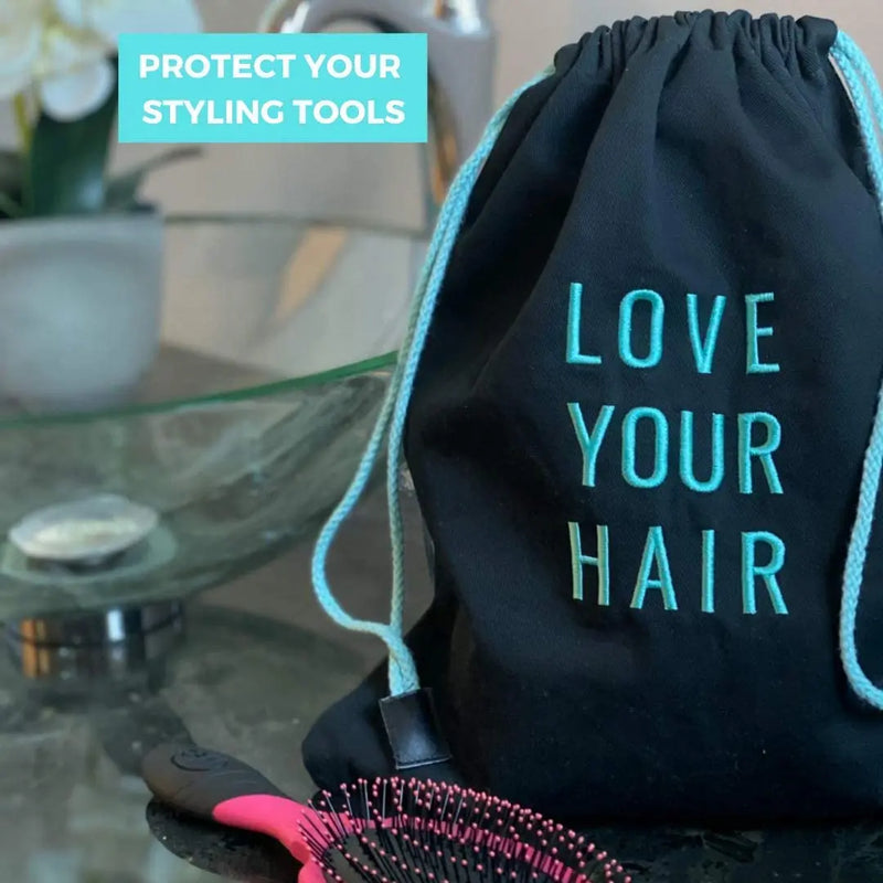 Hair Dryer Bag - Storage Organizer for Styling Tools - with Internal Compartment and Drawstring (15" x 12") - Ideal for Use at Home, Traveling, Guest Rooms, Airbnb's and Hotels EMIKO Store