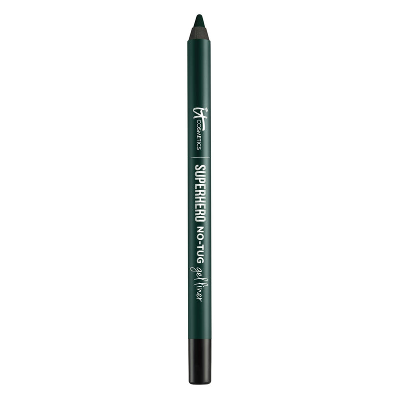 IT Cosmetics Superhero No-Tug Gel Eyeliner, Mystic Emerald - Enchanted Deep Green - Waterproof, Blendable Formula - Sharpenable Pencil - 0.042 oz It Cosmetics