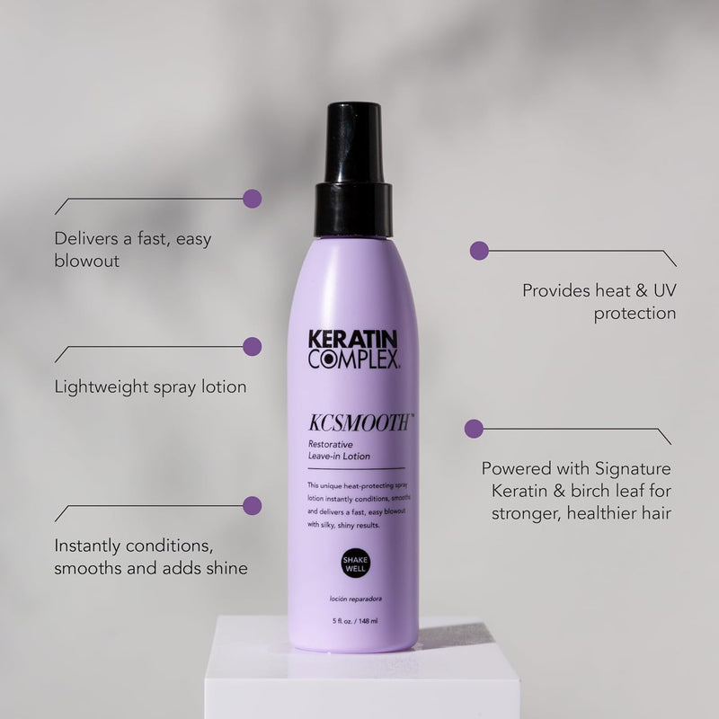 Keratin Complex - KCSMOOTH Restorative Leave-in Lotion Blow Dry Aid - 5 fl oz Infinity Warehouse